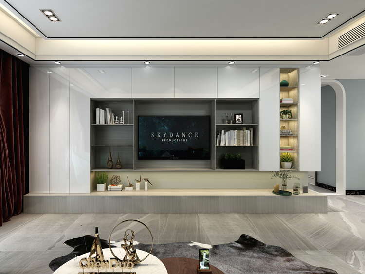 馨郁胡桃生態(tài)板-板材全屋定制案例